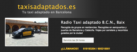 Taxis adaptados de Barcelona